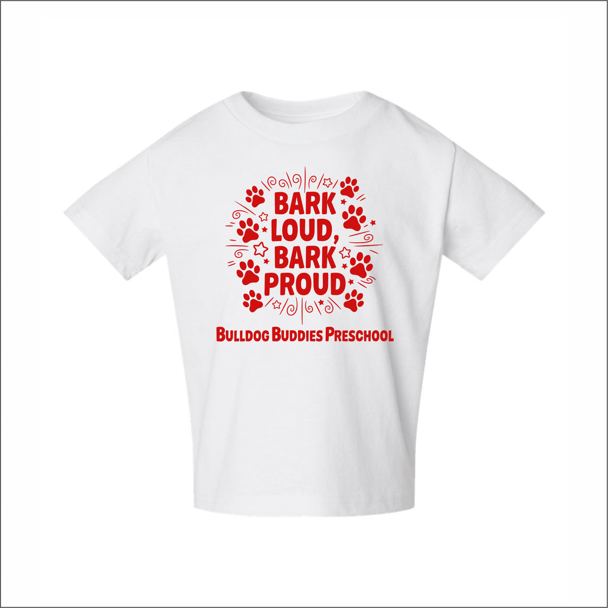 Bulldog Buddies Preschool Toddler Cotton Jersey T - Des. A