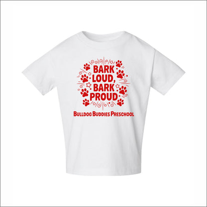 Bulldog Buddies Preschool Toddler Cotton Jersey T - Des. A