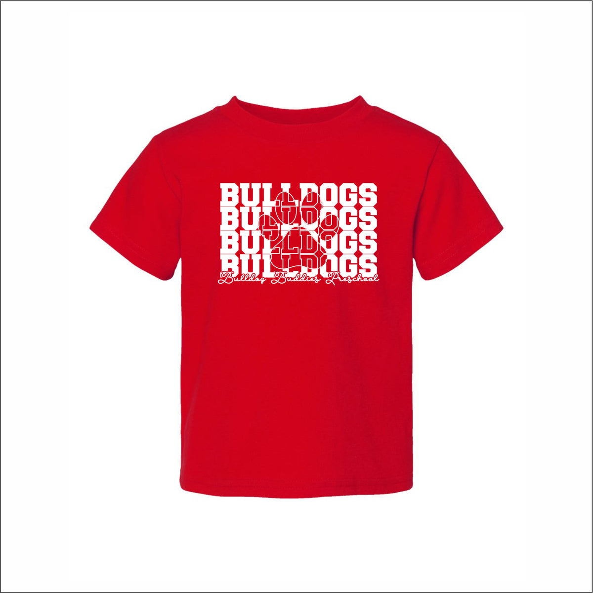 Bulldog Buddies Preschool Toddler Cotton Jersey T - Des. B