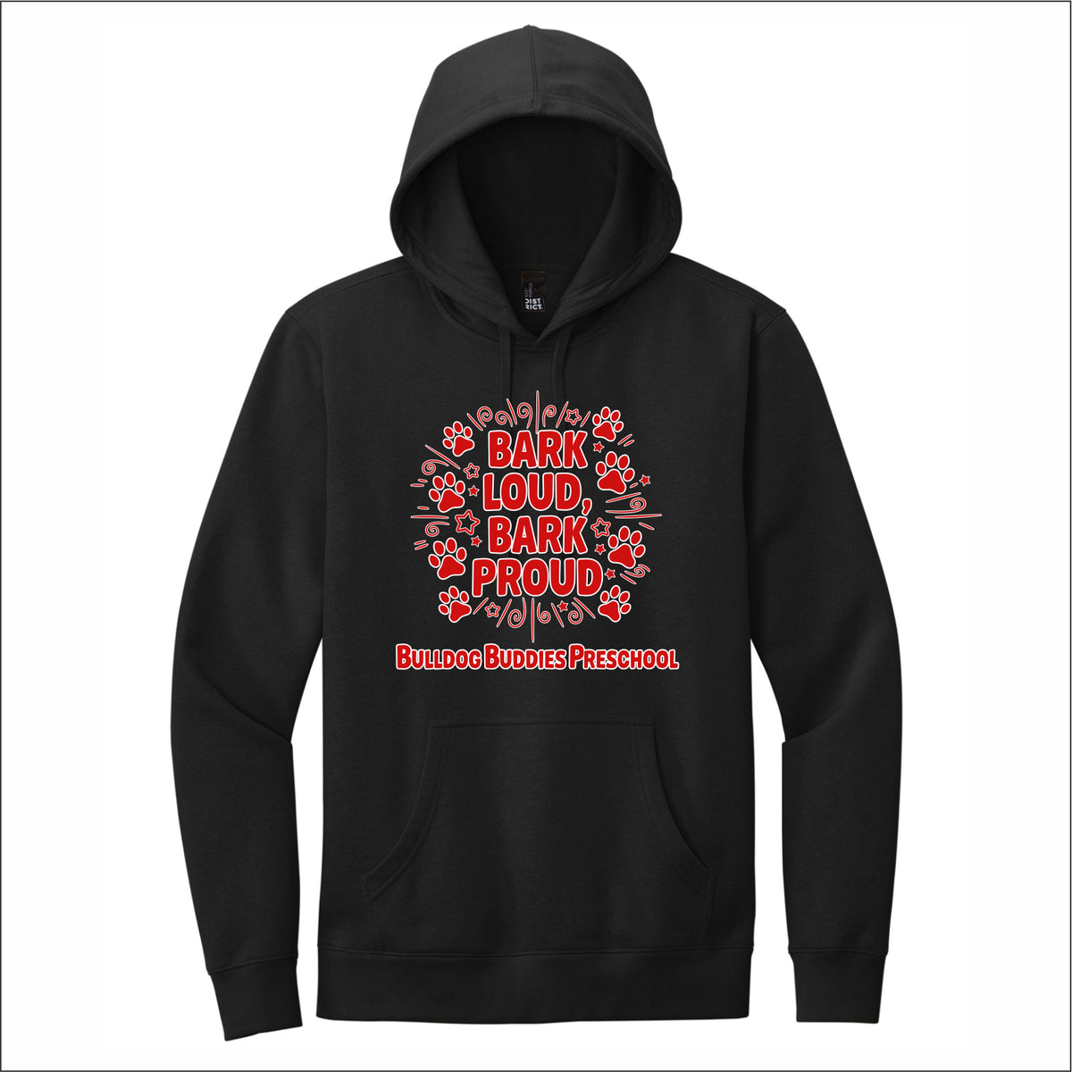 Bulldog Buddies Preschool VIT Hooded Sweatshirt - Des. A