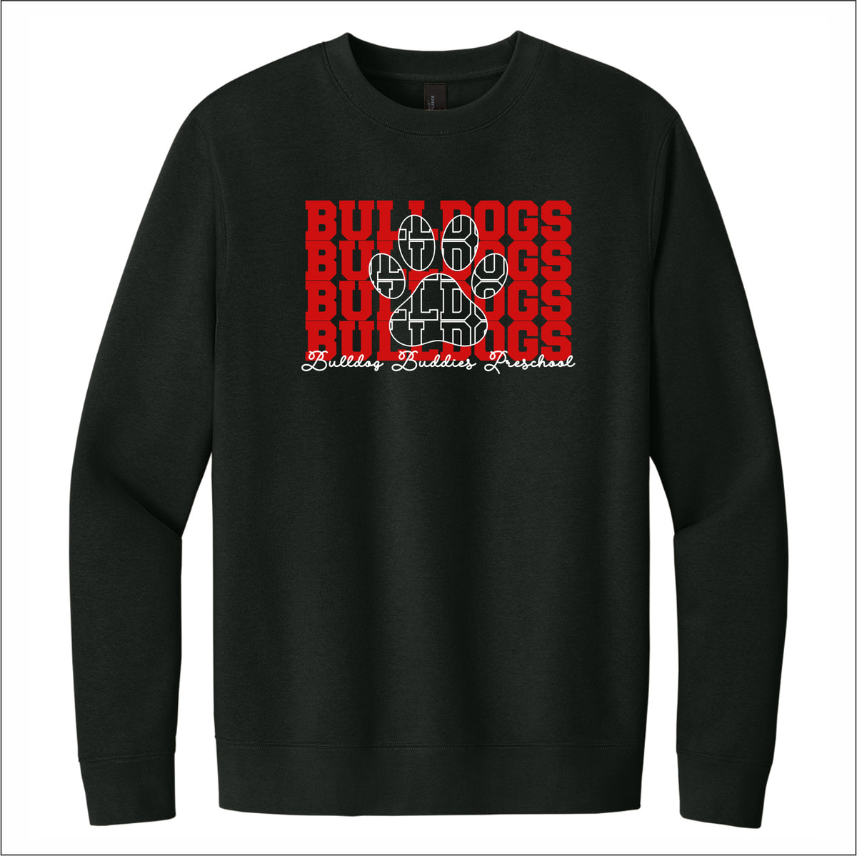 Bulldog Buddies Preschool VIT Crewneck Sweatshirt - Des. B