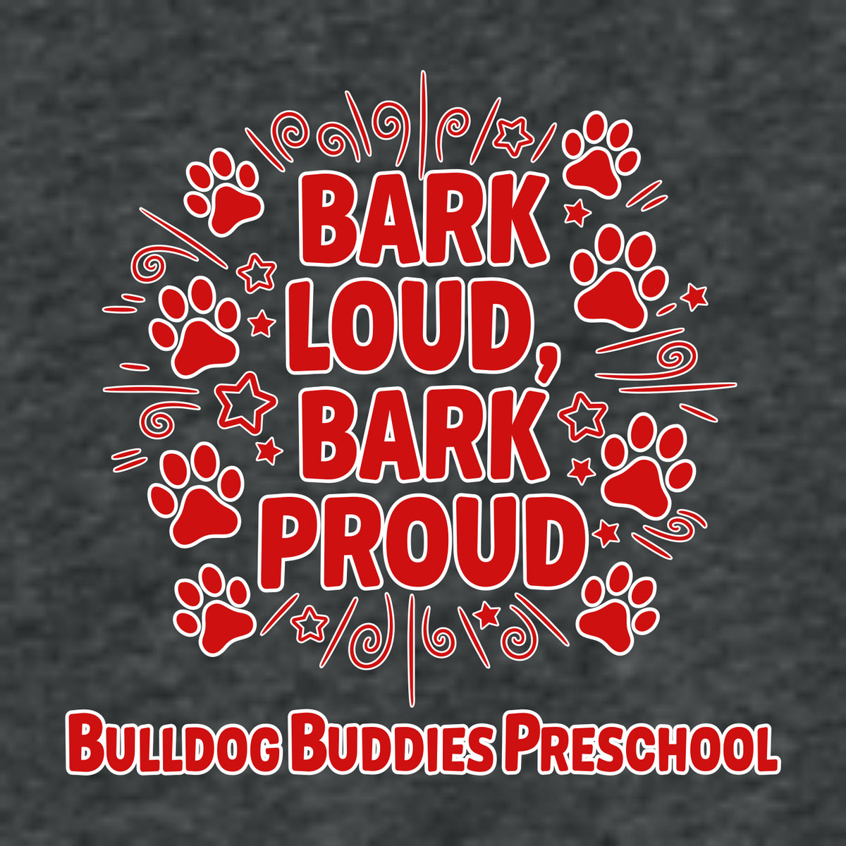Bulldog Buddies Preschool VIT Hooded Sweatshirt - Des. A