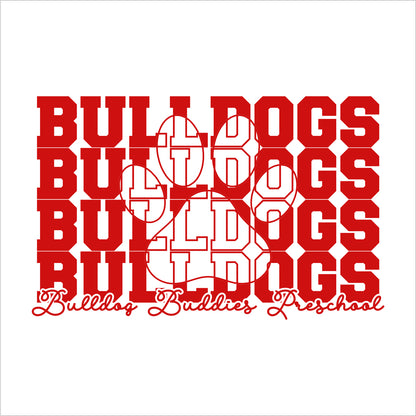 Bulldog Buddies Preschool Toddler Cotton Jersey T - Des. B