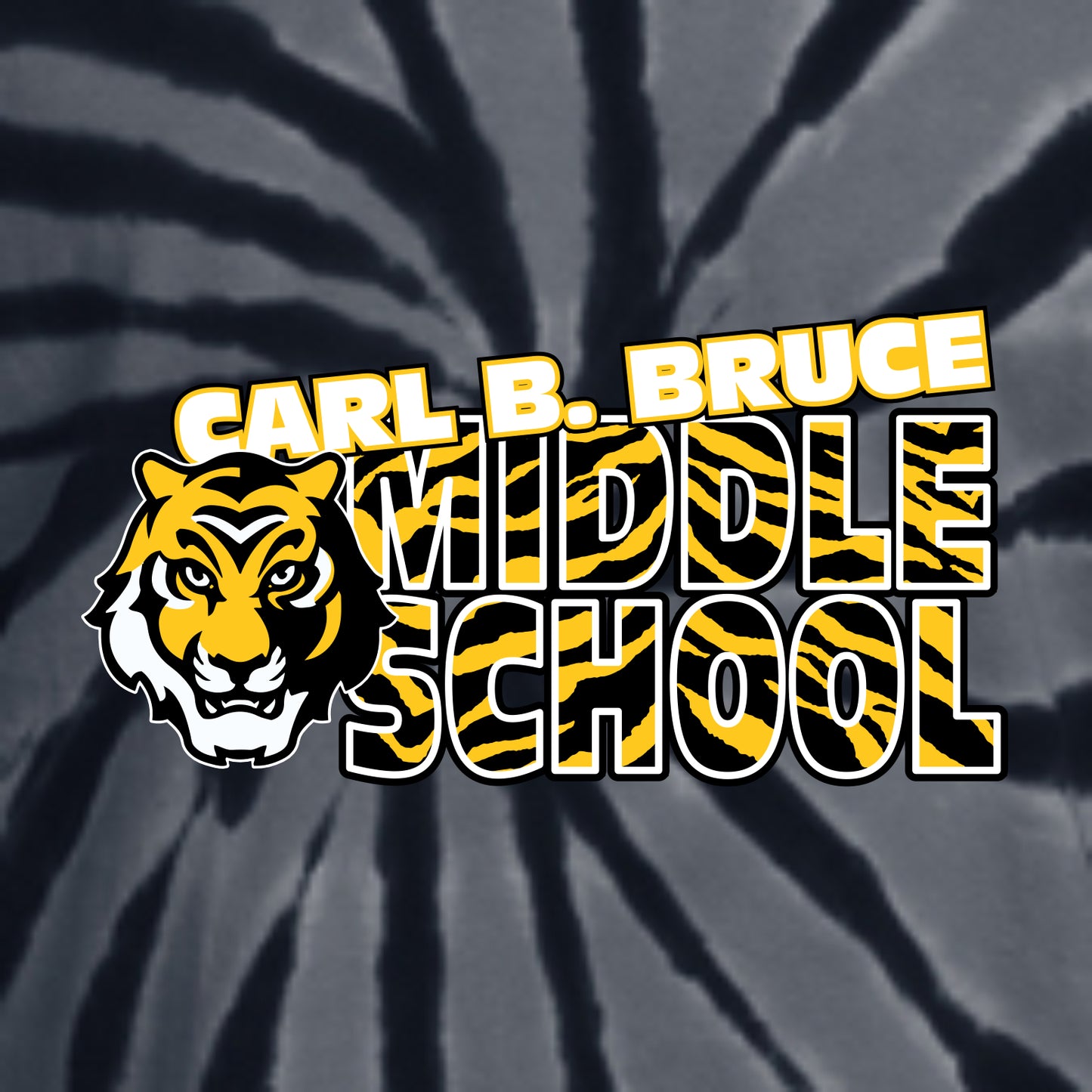CBB Tigers Staff Tie-Dye Long Sleeve T-shirt