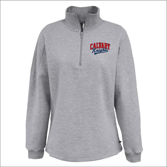 CCA Spiritwear Ladies Open Bottom 1/4 Zip Sweatshirt