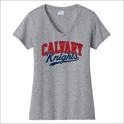 CCA Spiritwear Ladies Fan Favorite V-Neck Tee - Design B