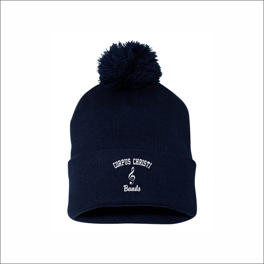 Corpus Christi Bands Knit Pom Beanie