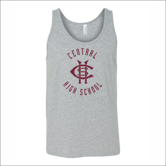 Champaign Central HS Heathered Soft Jersey Tank Top - Des. A