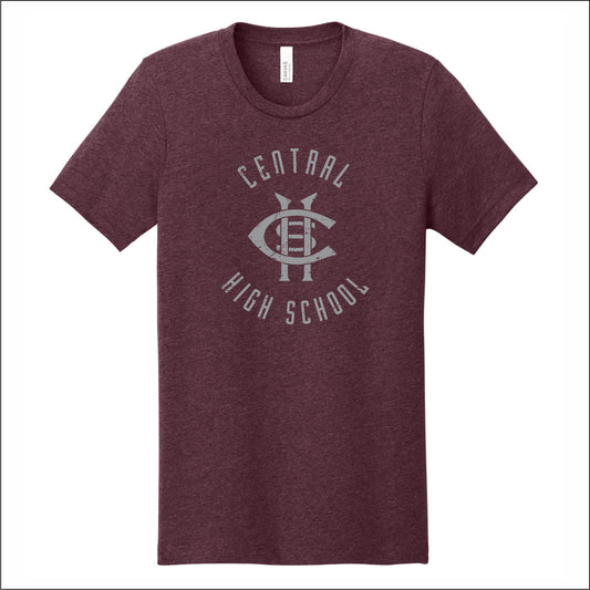 Champaign Central HS Heathered Soft Jersey Short Sleeve T-shirt