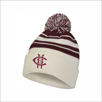 Champaign Central HS Knit Fold Over Pom-Pom Beanie