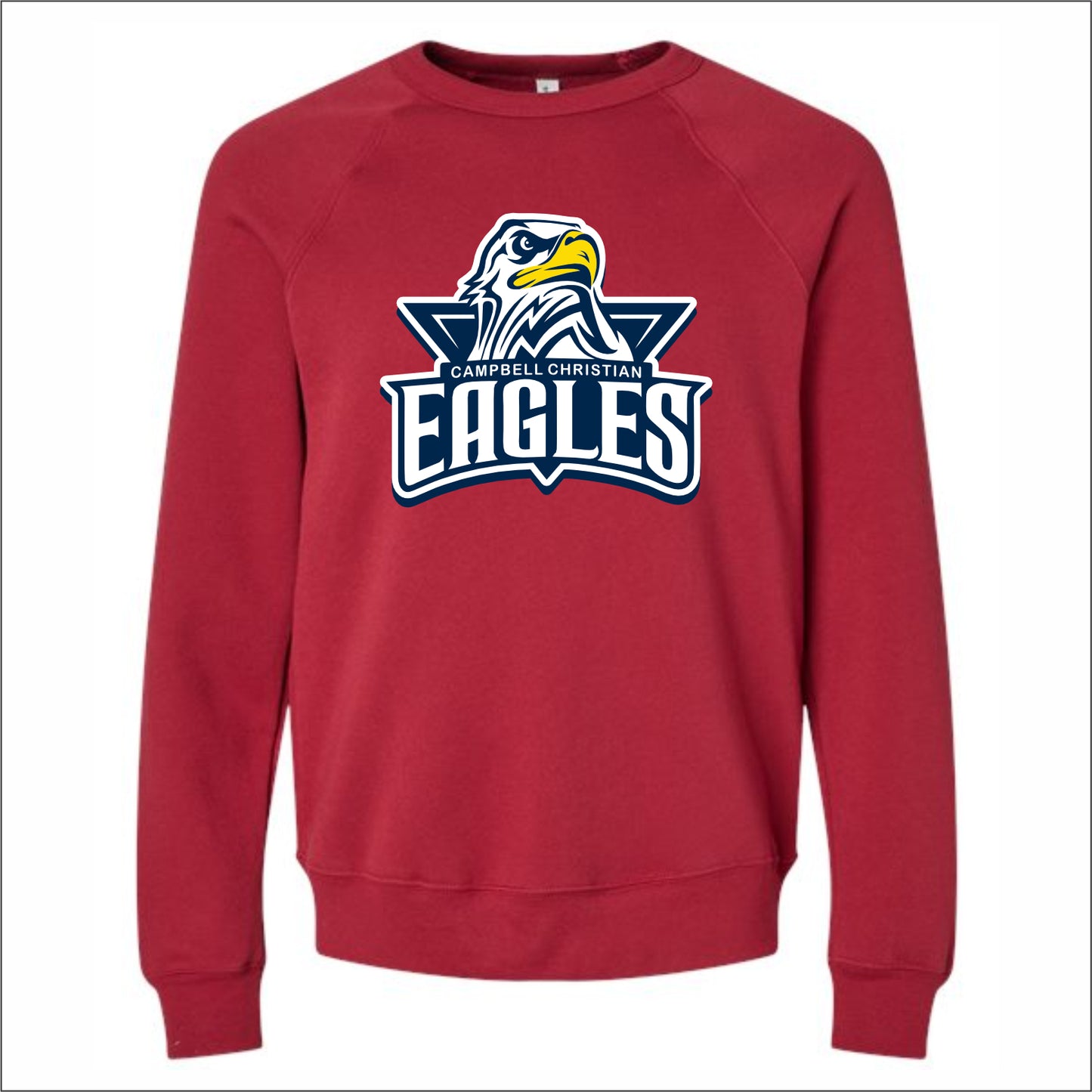 Campbell Christian Sponge Fleece Raglan Crew Sweatshirt