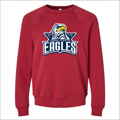 Campbell Christian Sponge Fleece Raglan Crew Sweatshirt
