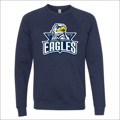 Campbell Christian Sponge Fleece Raglan Crew Sweatshirt