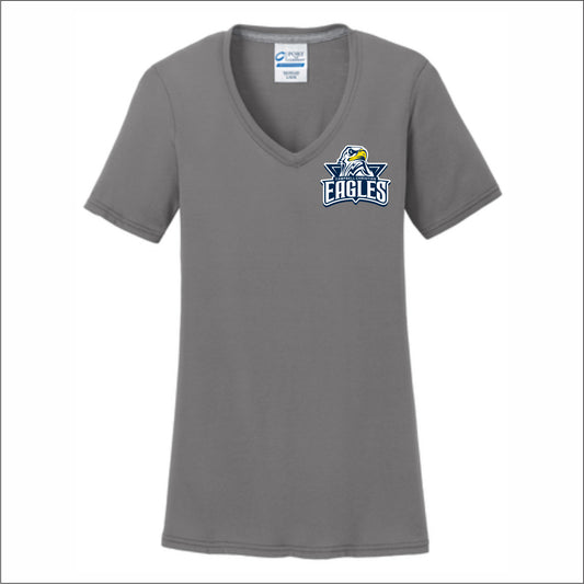 Campbell Christian Ladies Performance Blend V-Neck T