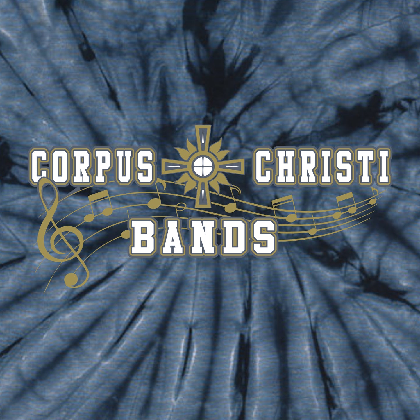 Corpus Christi Bands Spider Tie-Dye T-shirt