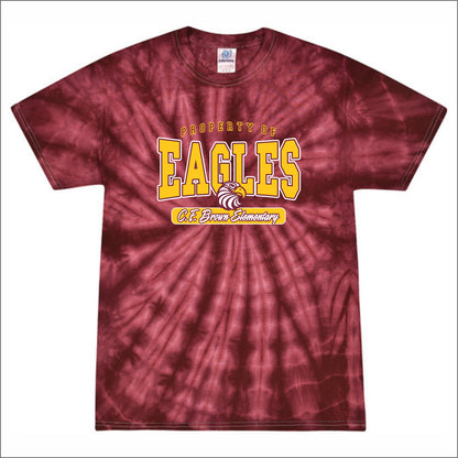 CF Brown Elem Tie-Dye T-shirt - Des. B
