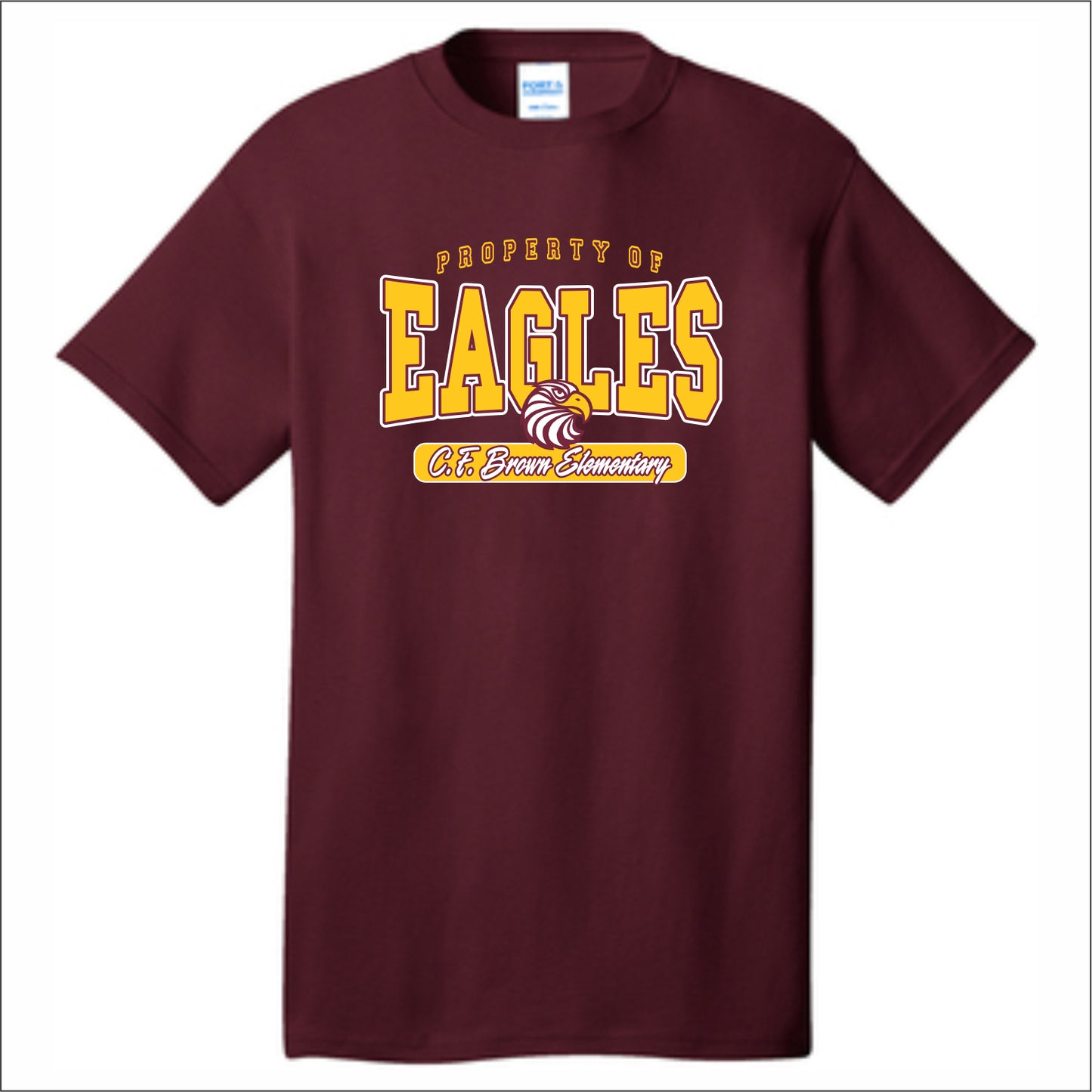 CF Brown Elem Short Sleeve T-shirt - Des. B