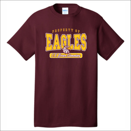 CF Brown Elem Short Sleeve T-shirt - Des. B