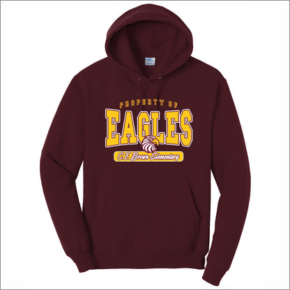 CF Brown Elem Hooded Sweatshirt - Des. B