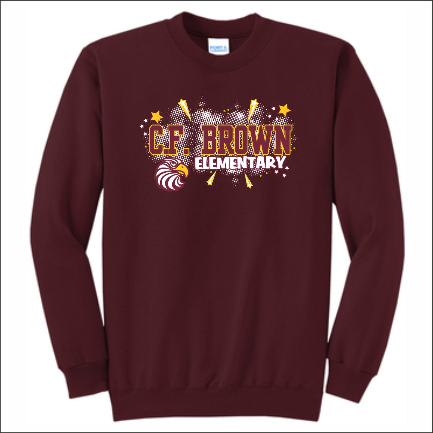 CF Brown Elem Crewneck Sweatshirt - Des. A