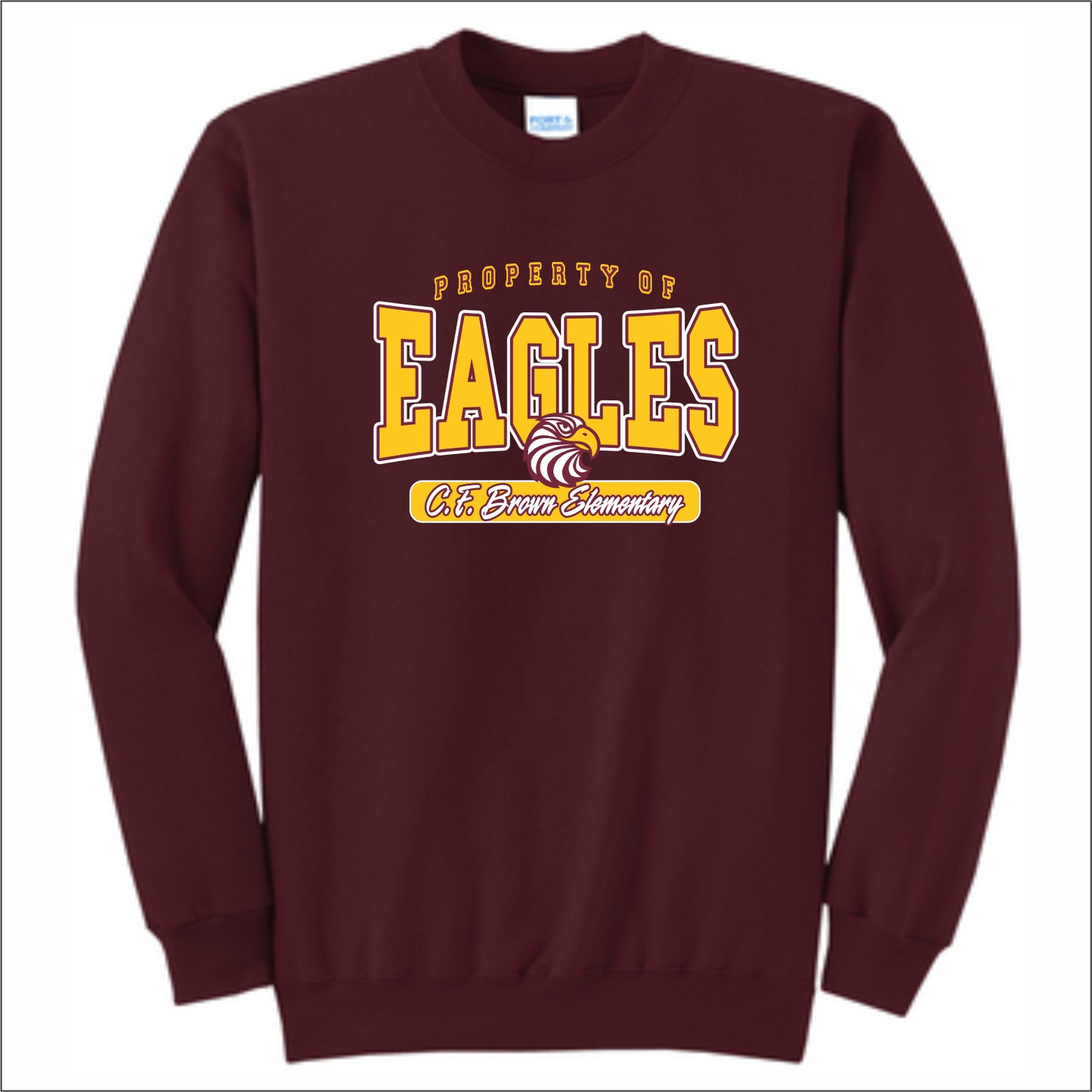 CF Brown Elem Crewneck Sweatshirt - Des. B