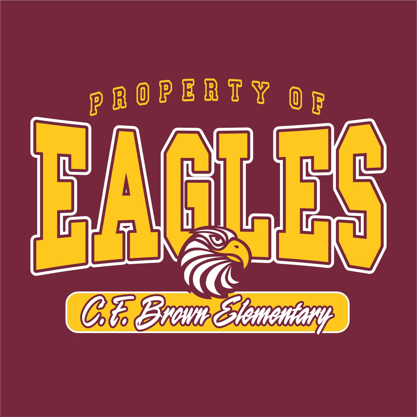 CF Brown Elem Crewneck Sweatshirt - Des. B