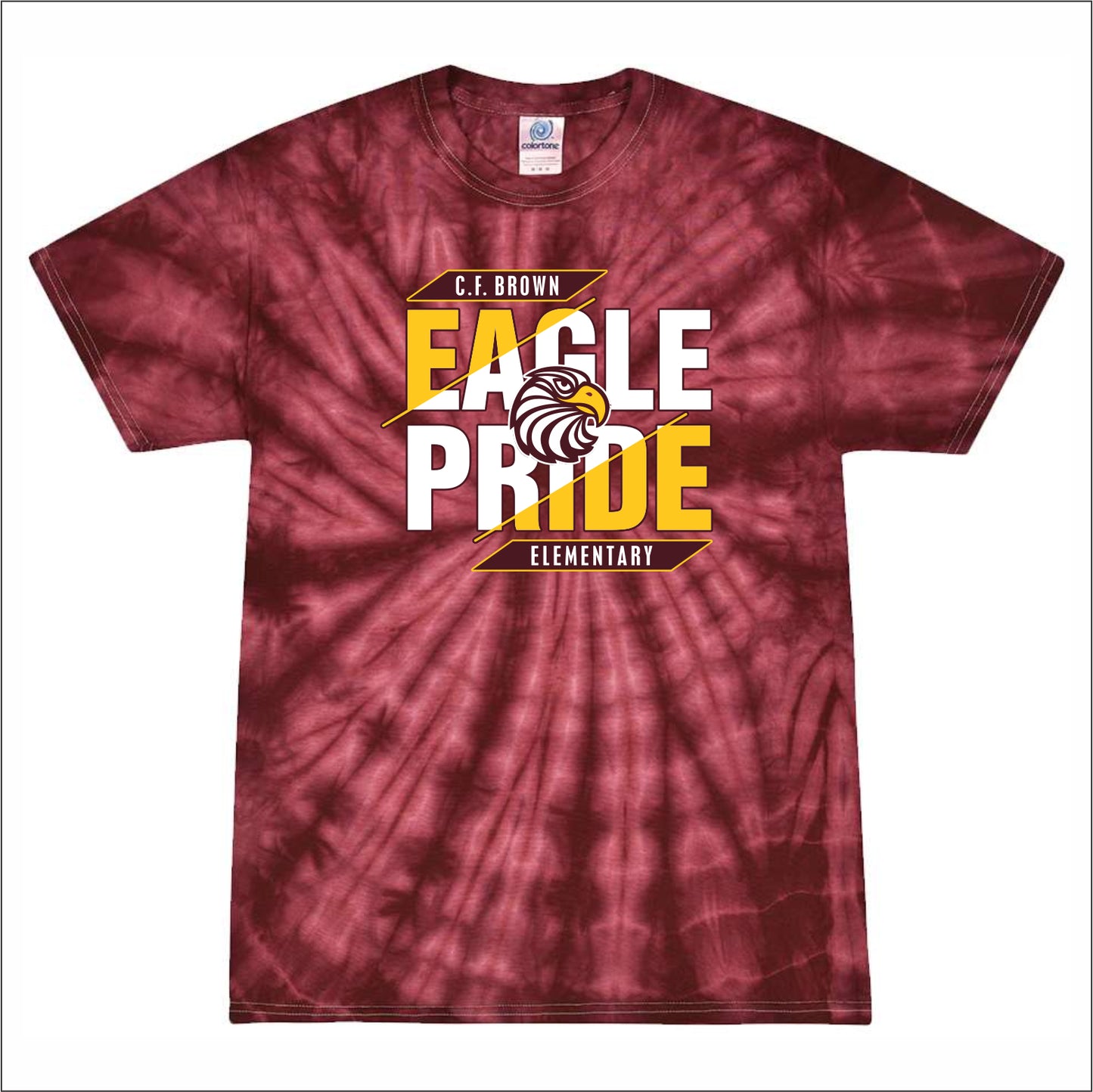 CF Brown Elem Tie-Dye T-shirt