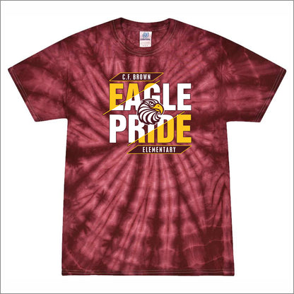 CF Brown Elem Tie-Dye T-shirt