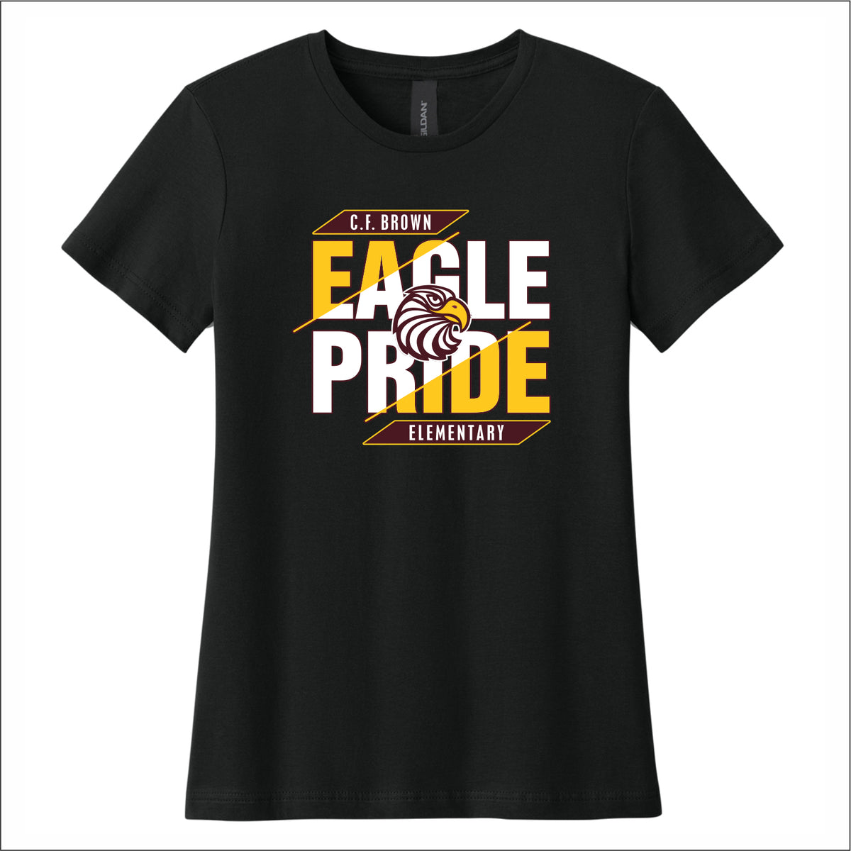 CF Brown Elem Ladies Softstyle T-Shirt