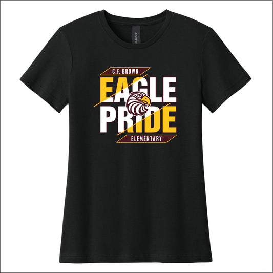 CF Brown Elem Ladies Softstyle T-Shirt