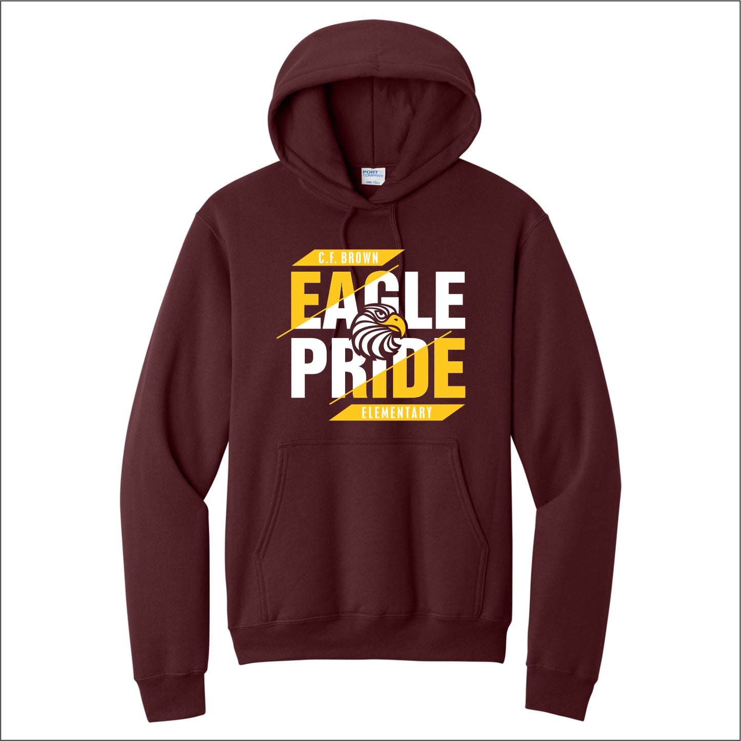 CF Brown Elem Hooded Sweatshirt