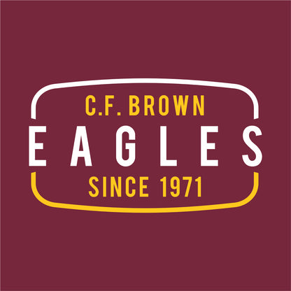 CF Brown Elem Full-Zip Hooded Sweatshirt