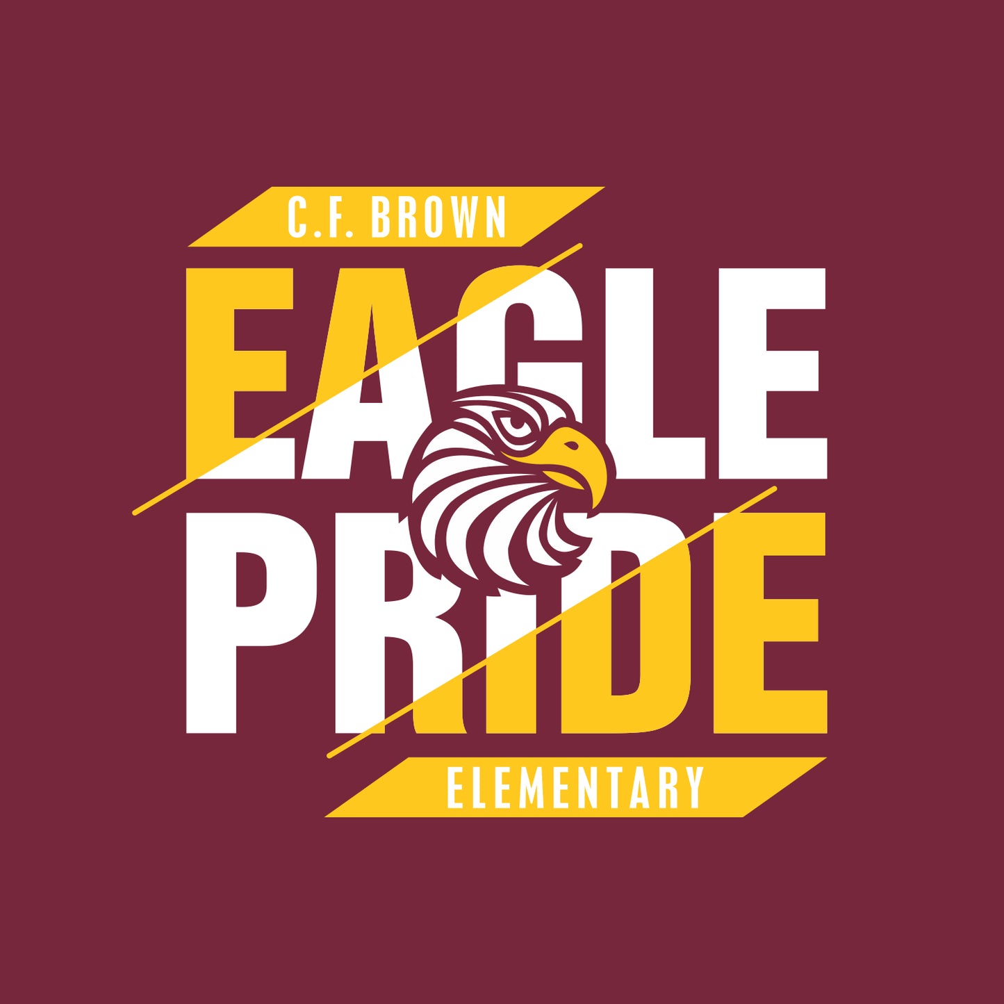 CF Brown Elem Hooded Sweatshirt