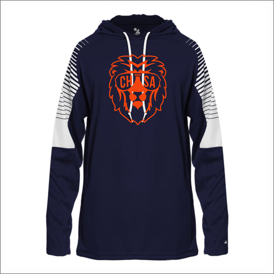 Charter Home Study Lineup Performance Hooded Long Sleeve T
