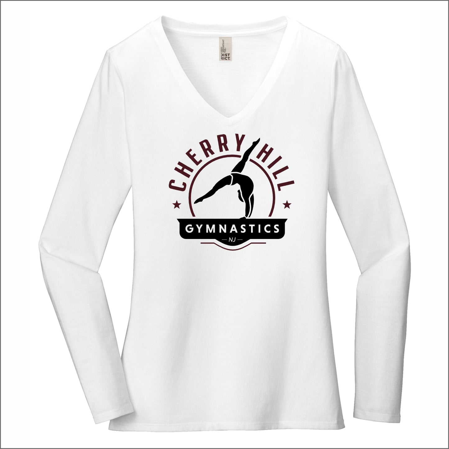 CH Gymnastics Ladies VIT V-Neck Long Sleeve T