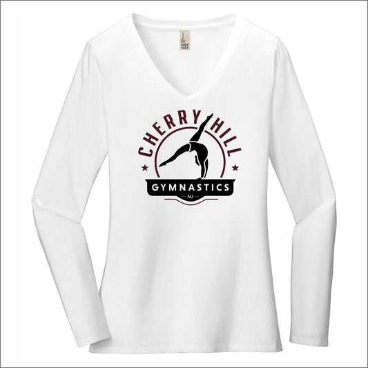 CH Gymnastics Ladies VIT V-Neck Long Sleeve T
