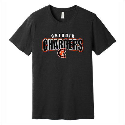 Chiddix Spiritwear Heathered Soft Jersey Short Sleeve T-shirt - Design A