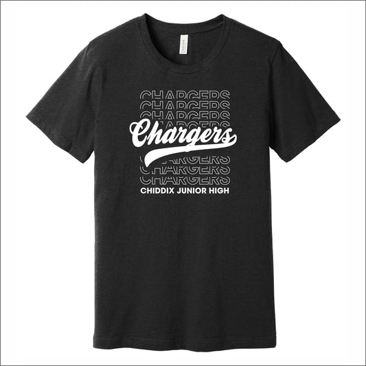 Chiddix Spiritwear Heathered Soft Jersey Short Sleeve T-shirt - Design B