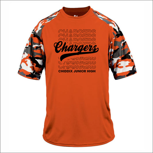 Chiddix Spiritwear Camo Sleeve Performance T-shirt - Design B