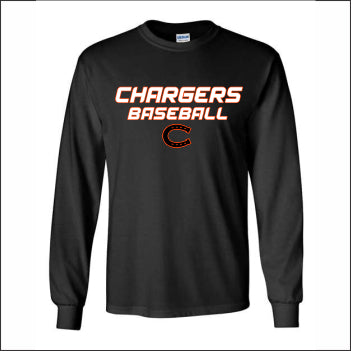 CJHS Baseball Long Sleeve T-shirt - Design A