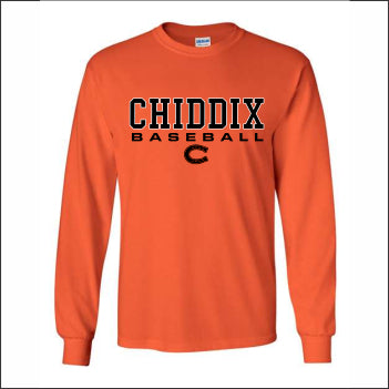 CJHS Baseball Long Sleeve T-shirt - Design B