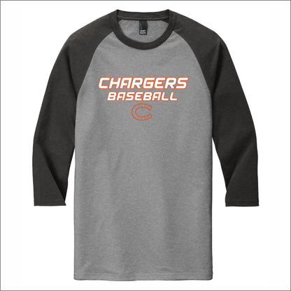 CJHS Baseball Tri-Blend 3/4 Sleeve Raglan Tee