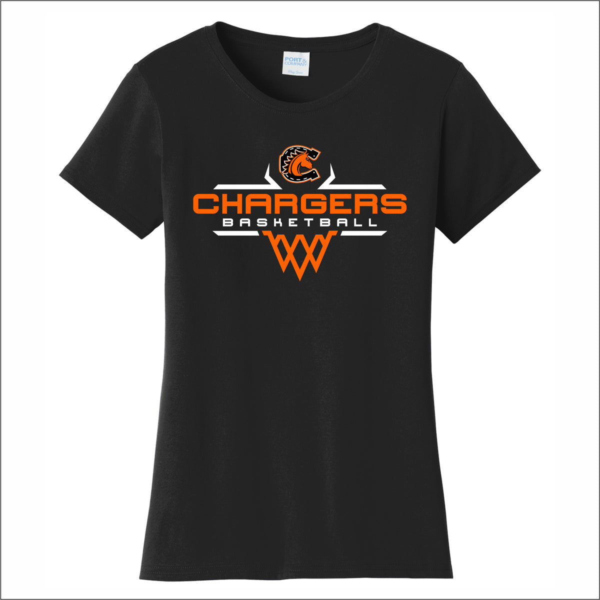 CJHS Boys Basketball Ladies Fan Favorite Tee
