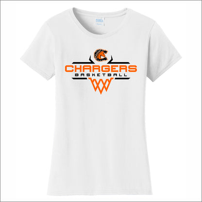 CJHS Boys Basketball Ladies Fan Favorite Tee