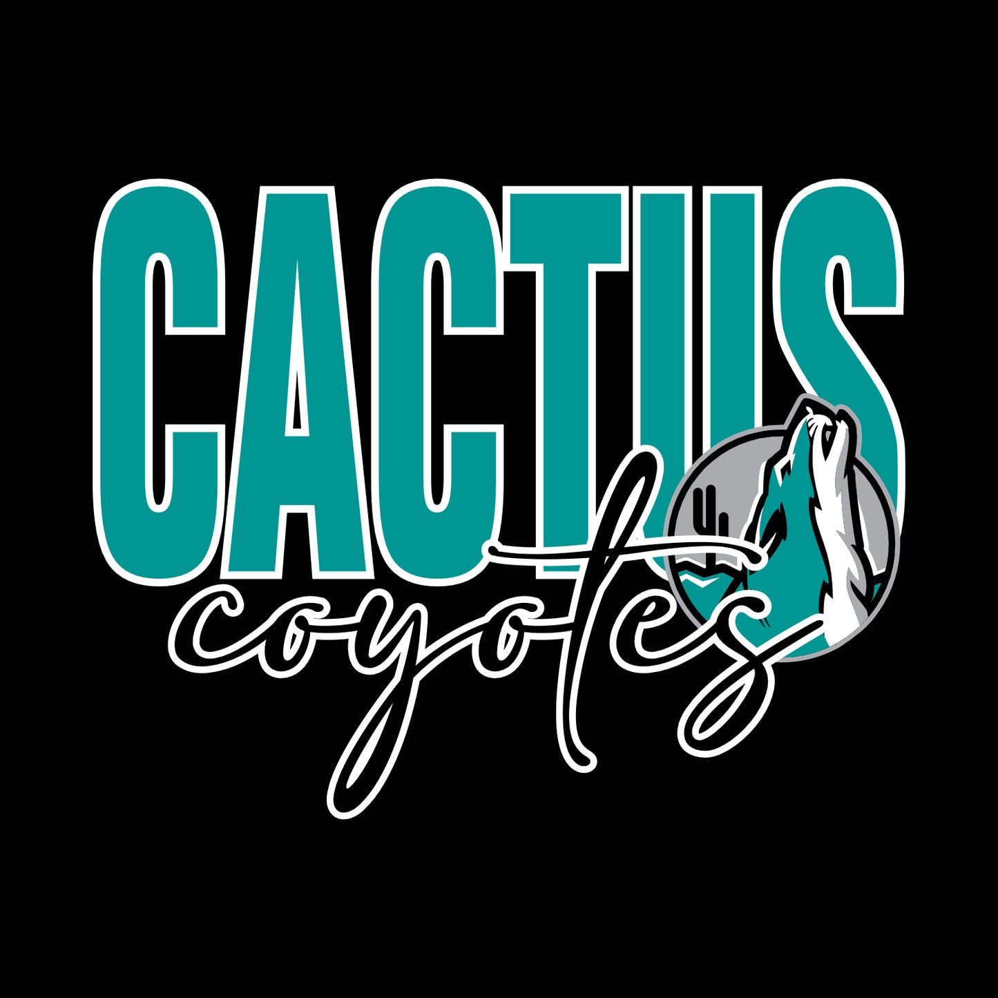 Cactus Magnet Academy Short Sleeve T-shirt - Design B