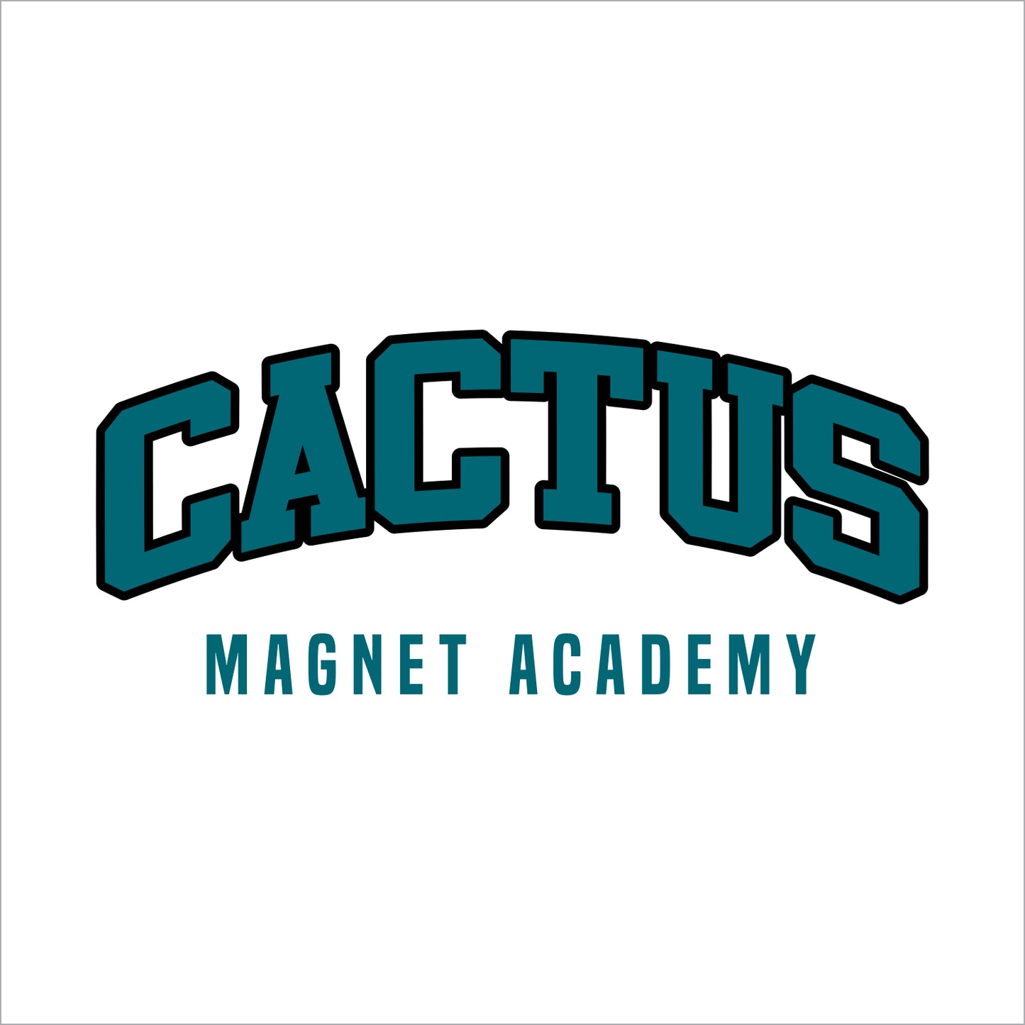 Cactus Magnet Academy Short Sleeve T-shirt - Design A