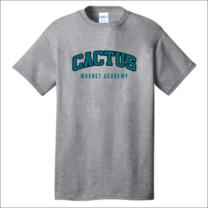 Cactus Magnet Academy Short Sleeve T-shirt - Design A