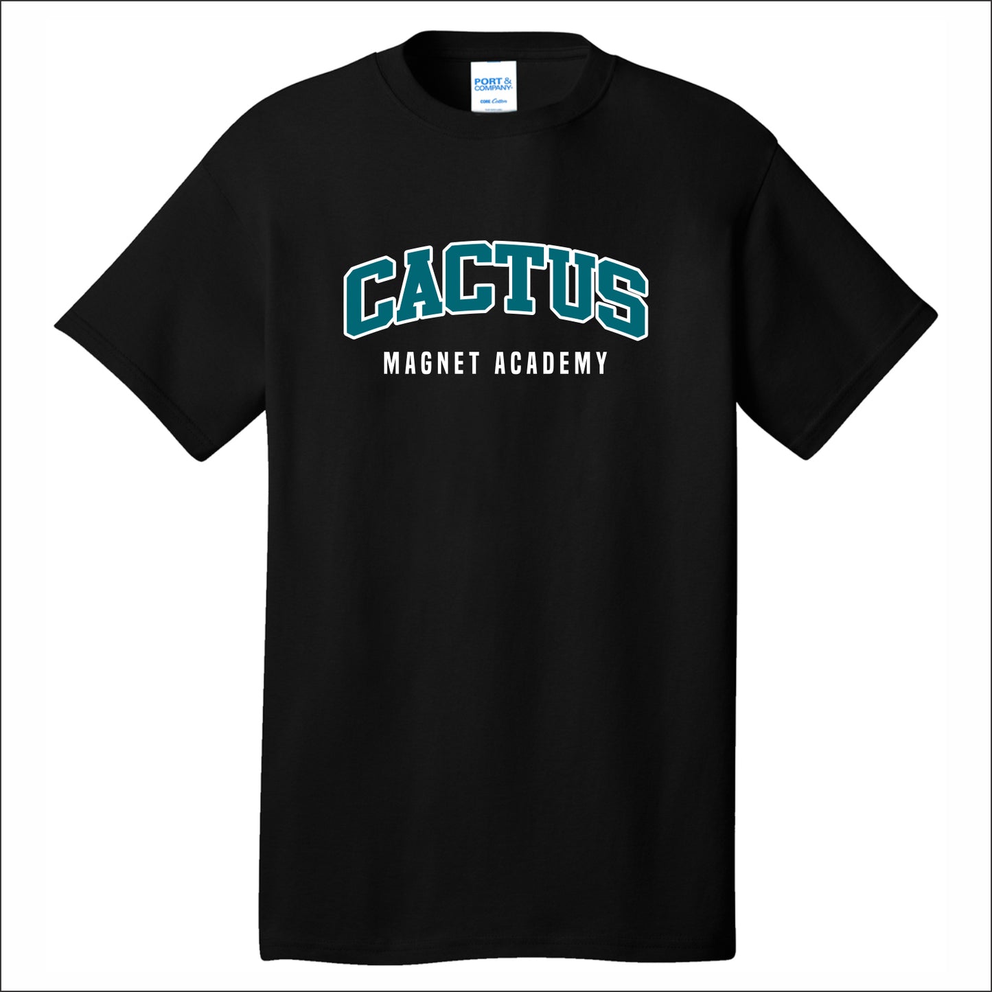 Cactus Magnet Academy Short Sleeve T-shirt - Design A