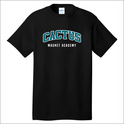 Cactus Magnet Academy Short Sleeve T-shirt - Design A