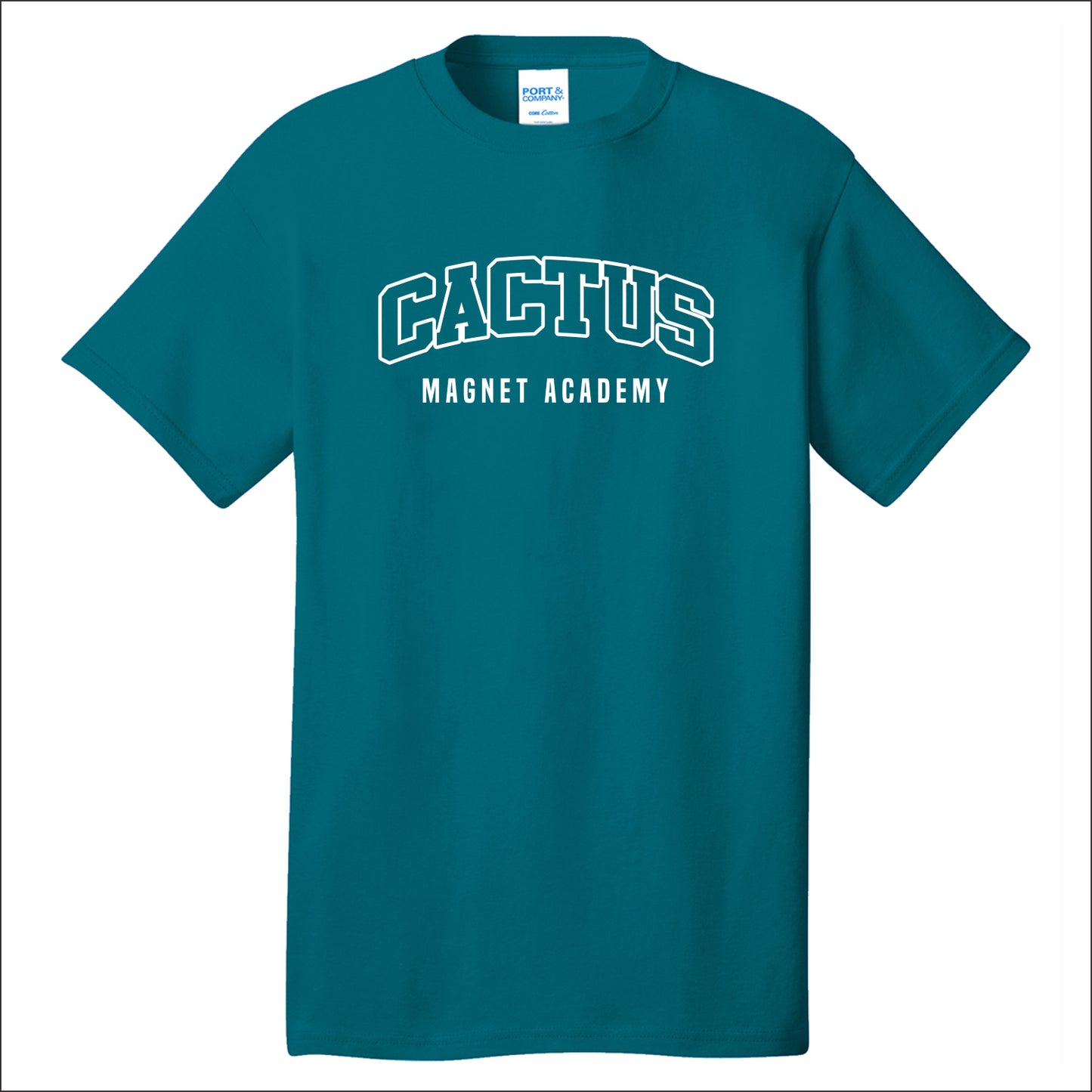 Cactus Magnet Academy Short Sleeve T-shirt - Design A